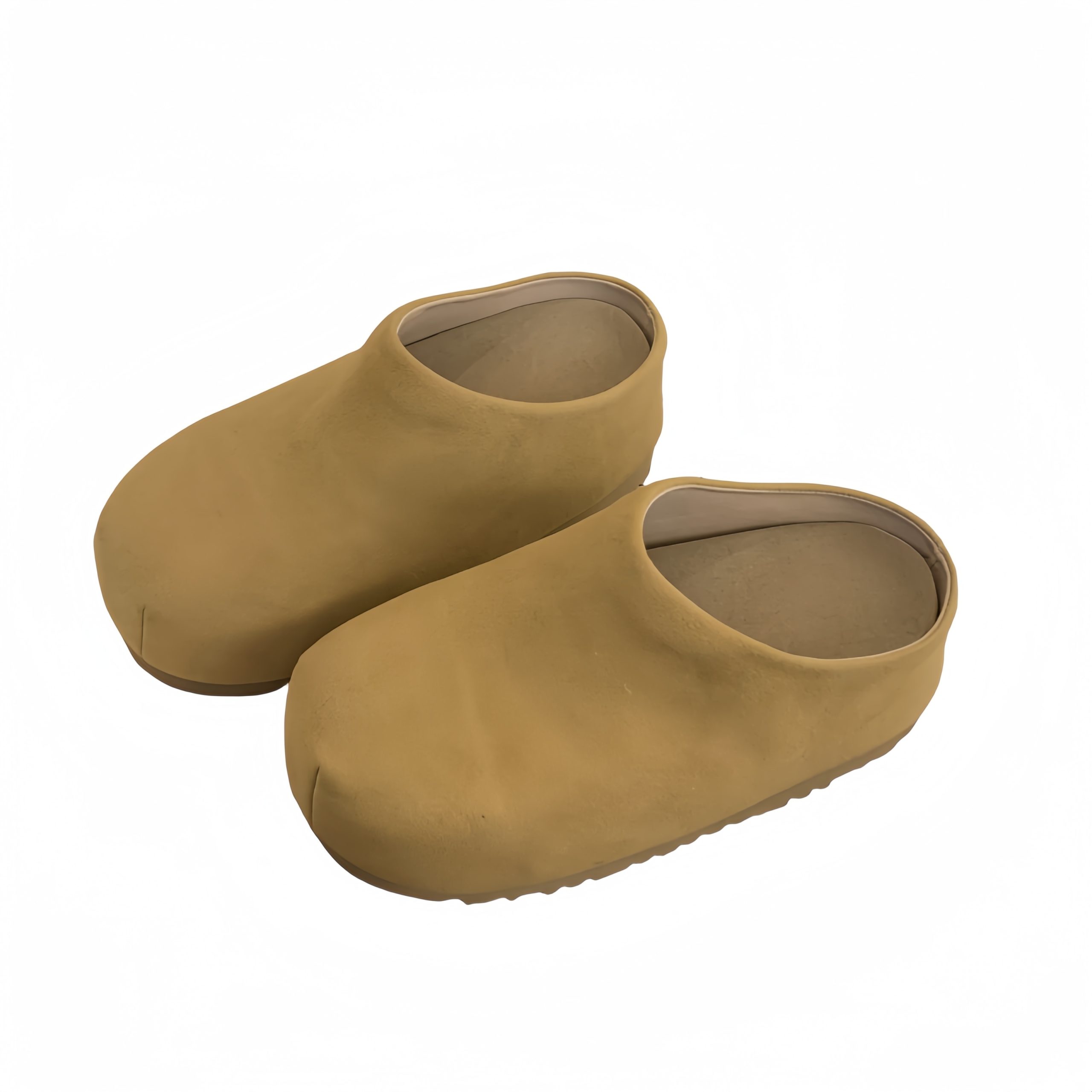 1743580344924_175211.jpg 2025 Autumn Winter Wool Birkenstock Thick Sole Height Increasing Slip On Loafers Women's Half Height Increasing Slippers