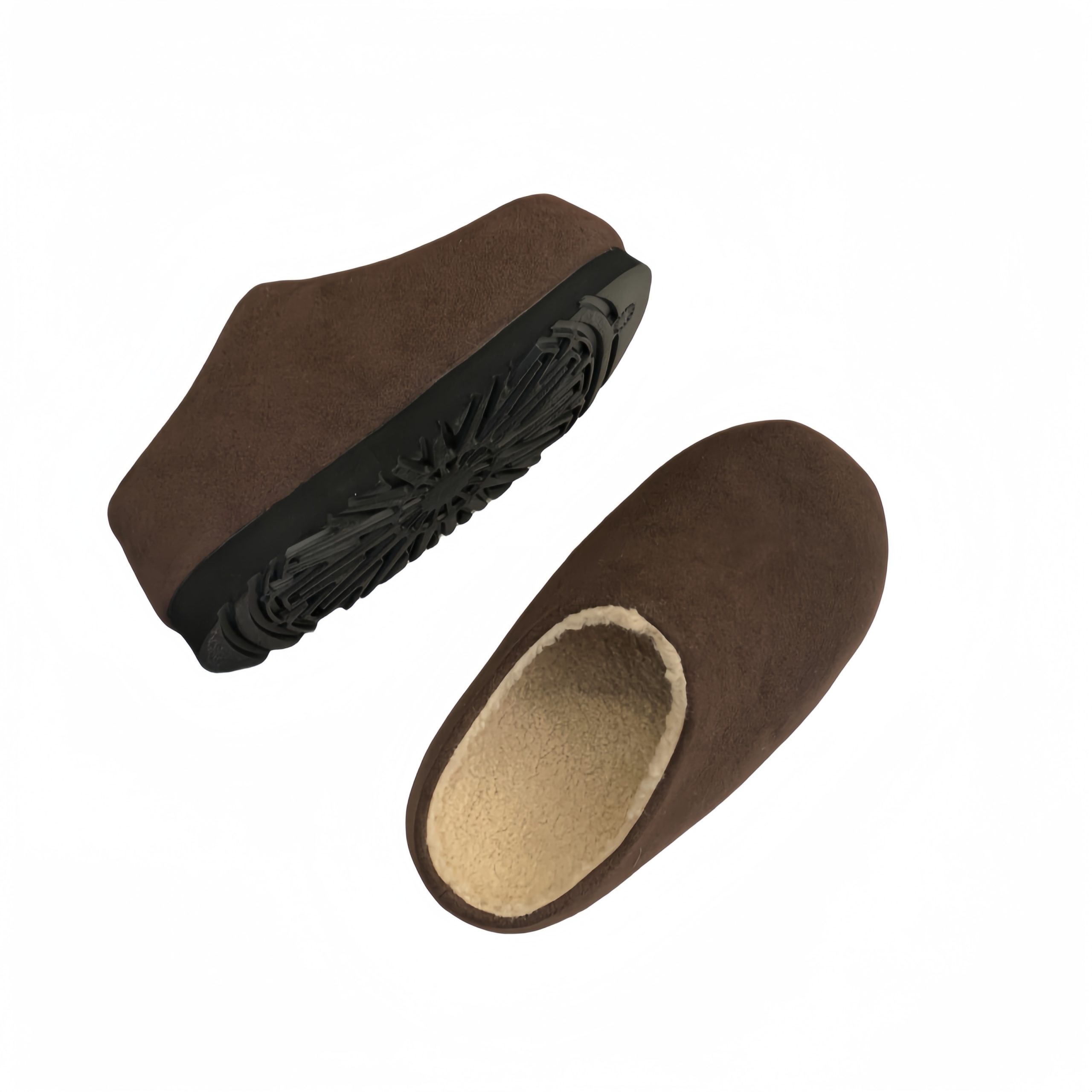 1743580526627_48366.jpg 2025 Autumn Winter Wool Birkenstock Thick Sole Slip On Loafers Women's Half Height Increasing Slippers