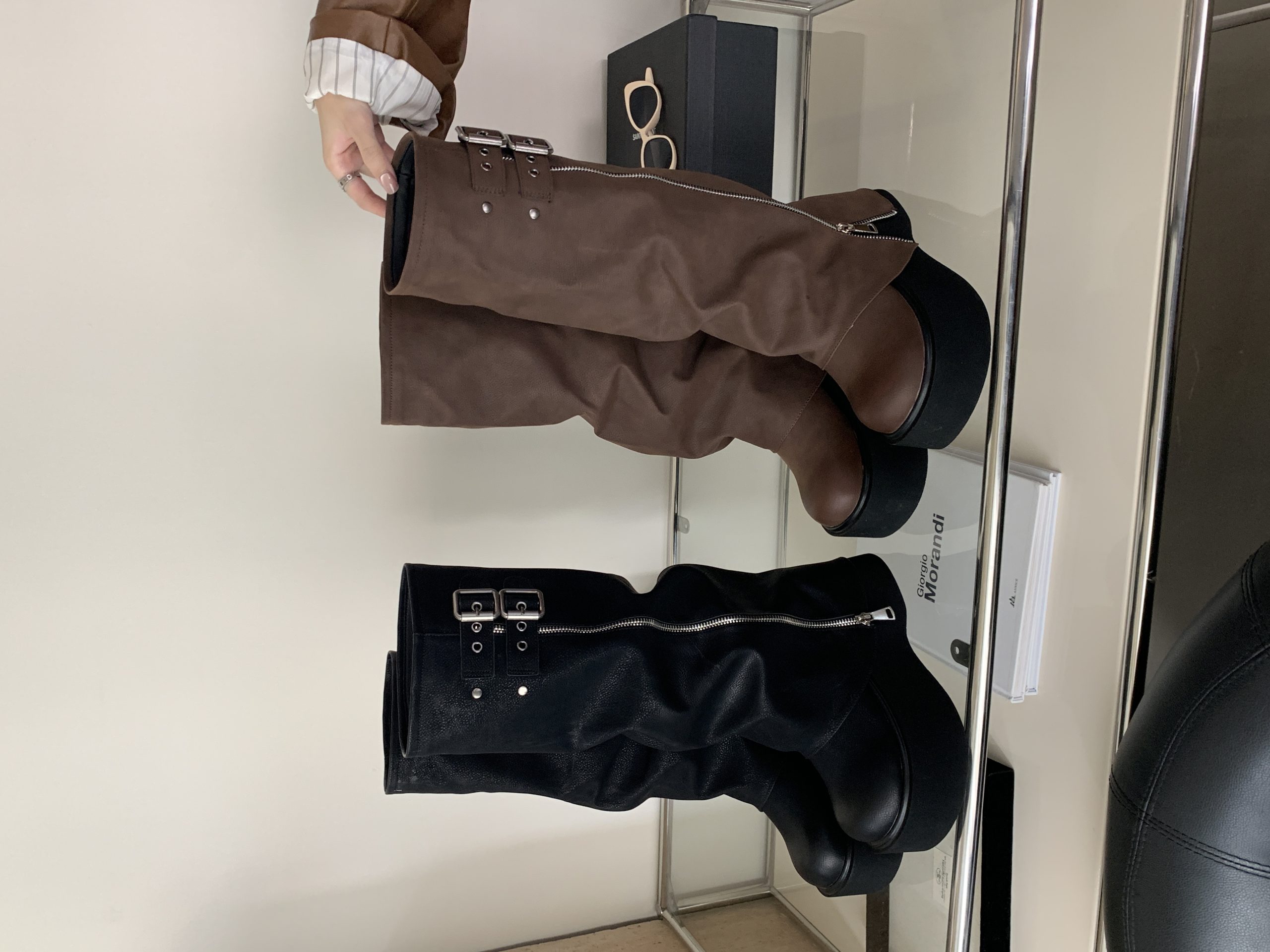 1753931093285_SFN3FO.jpg Women's Thick Sole Tall Boots 2024 New Style Platform Knee High Boots for Petite