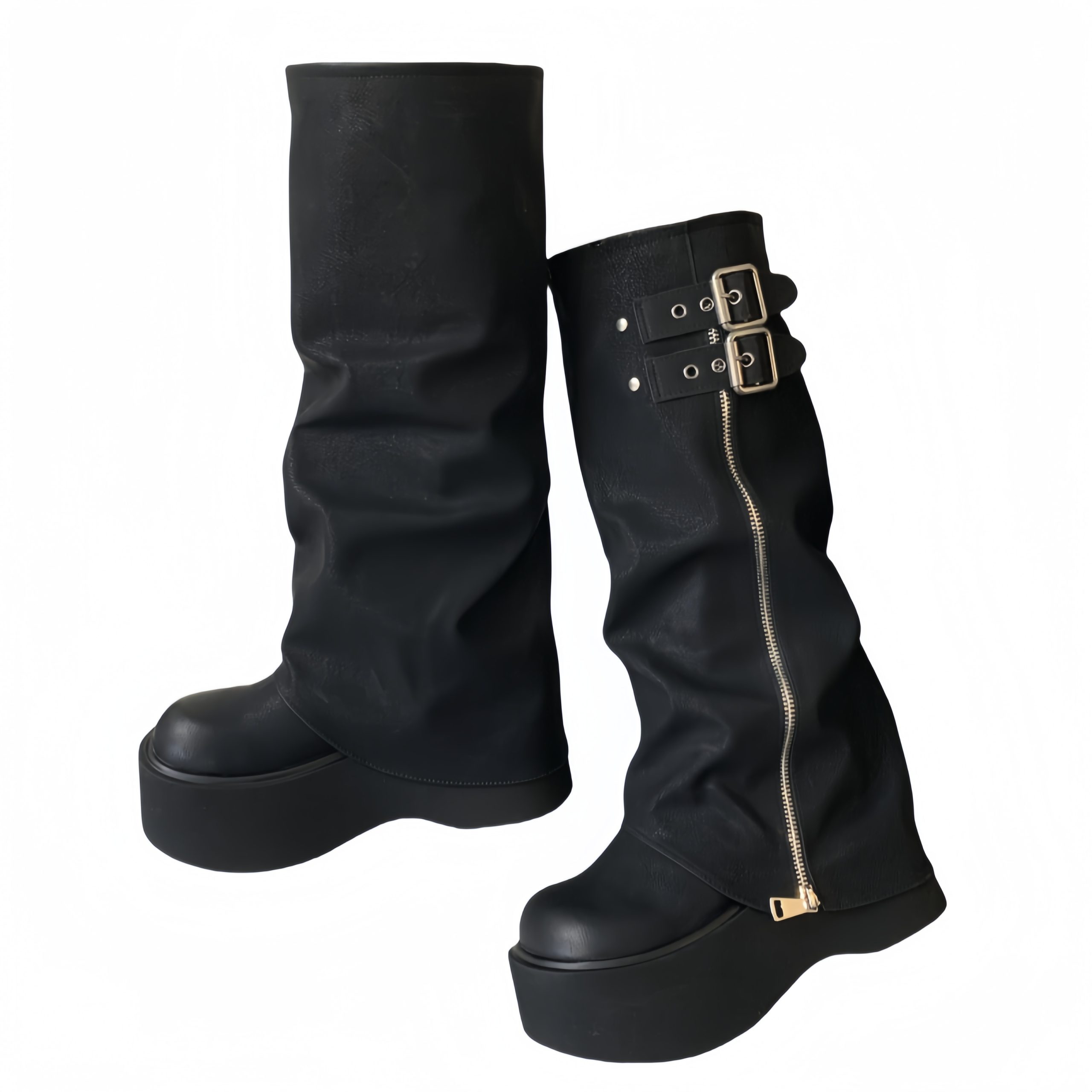 1753931099109_KA56wz.jpg Women's Thick Sole Tall Boots 2024 New Style Platform Knee High Boots for Petite