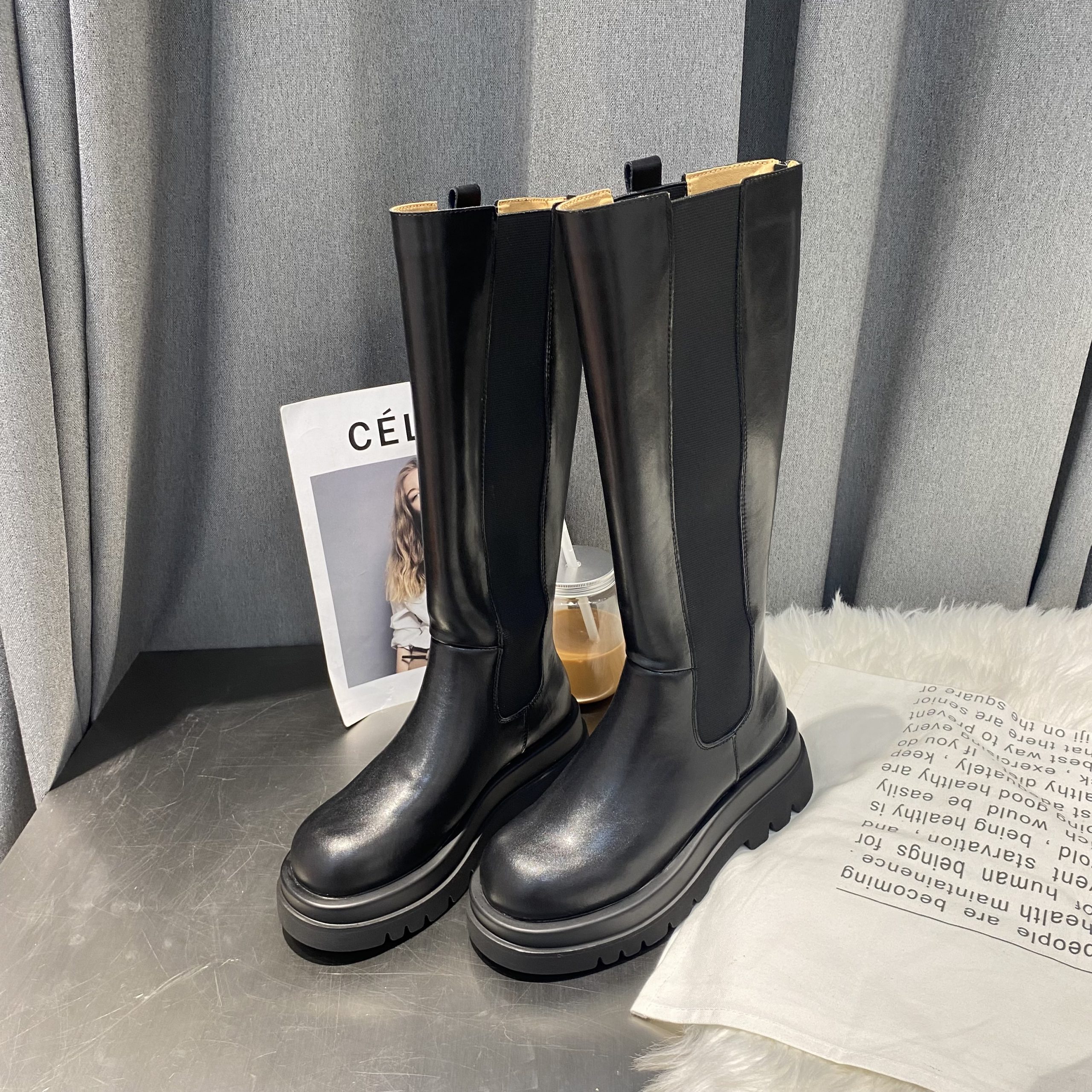 2025 New Chelsea Thick Sole Tall Boots