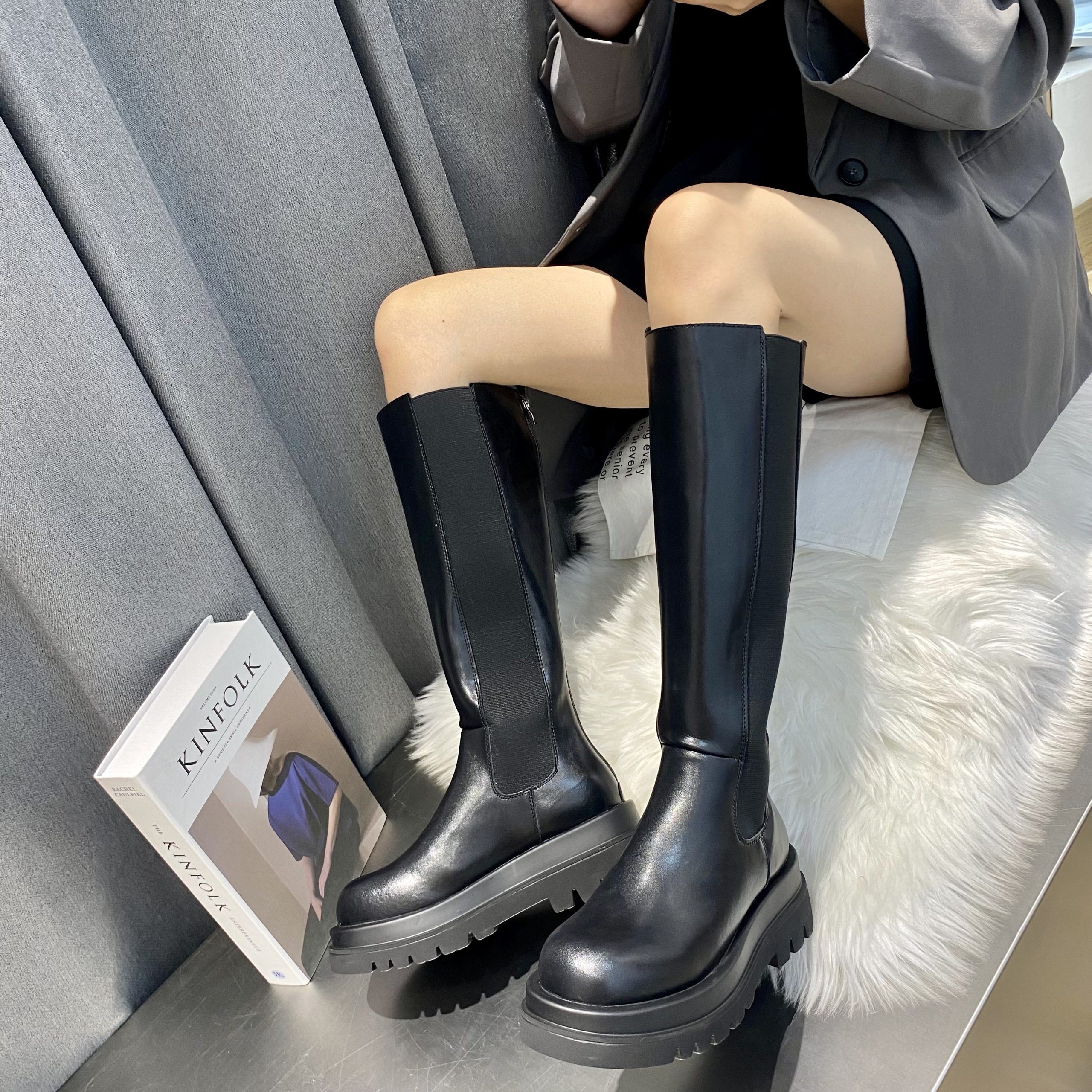 2025 New Chelsea Thick Sole Tall Boots