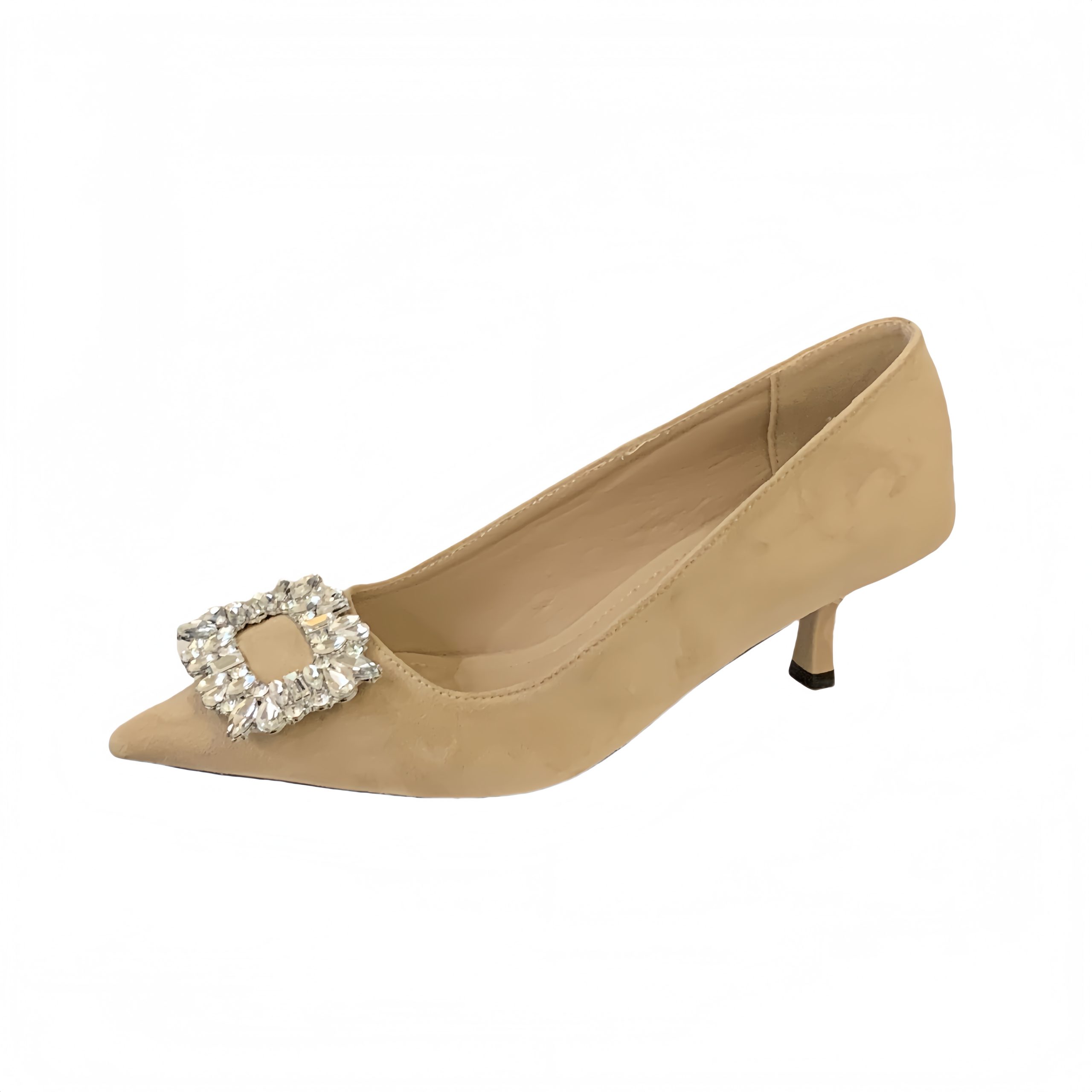 2025 Four Seasons Pointed Toe Kitten Heel Women's Shoes 35-40