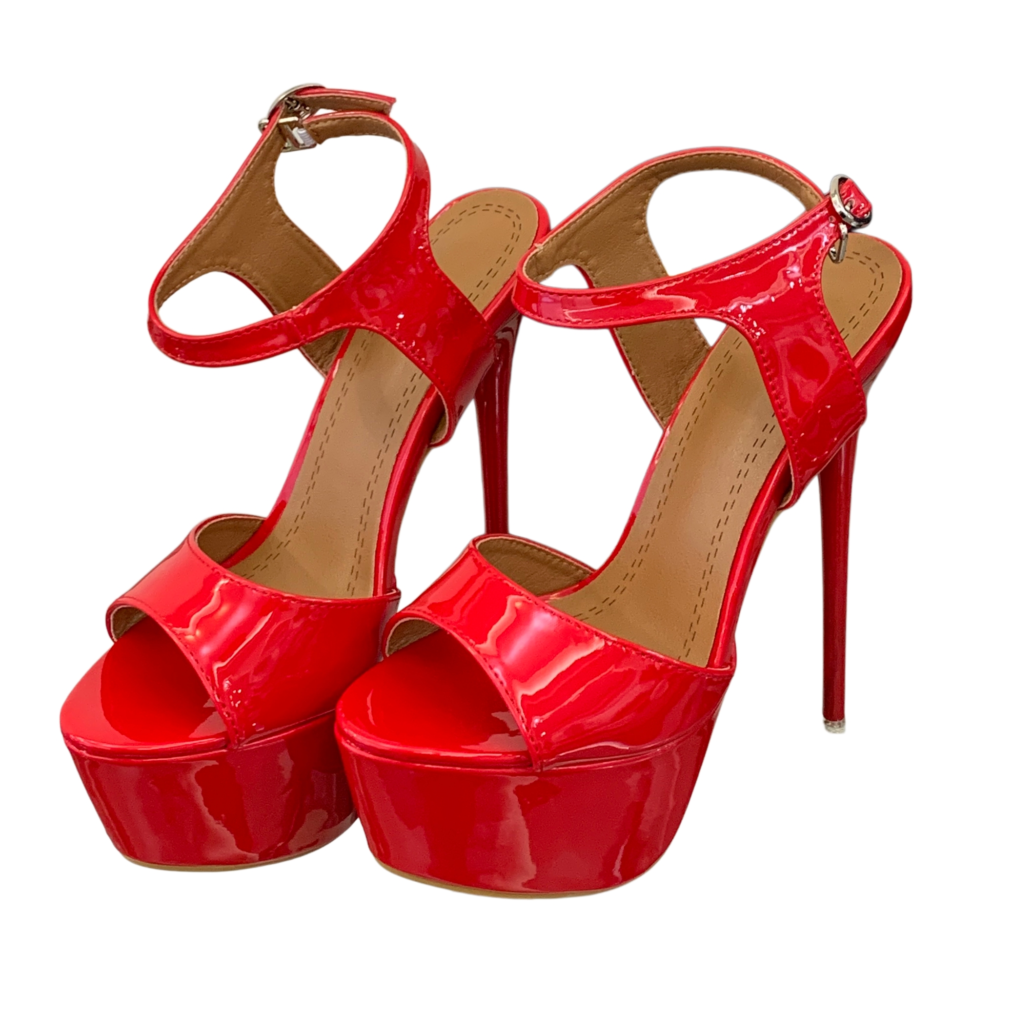 Women's Sexy Platform Fish Mouth Sandals 16CM Stiletto Heels Party Stage Shoes 34-46